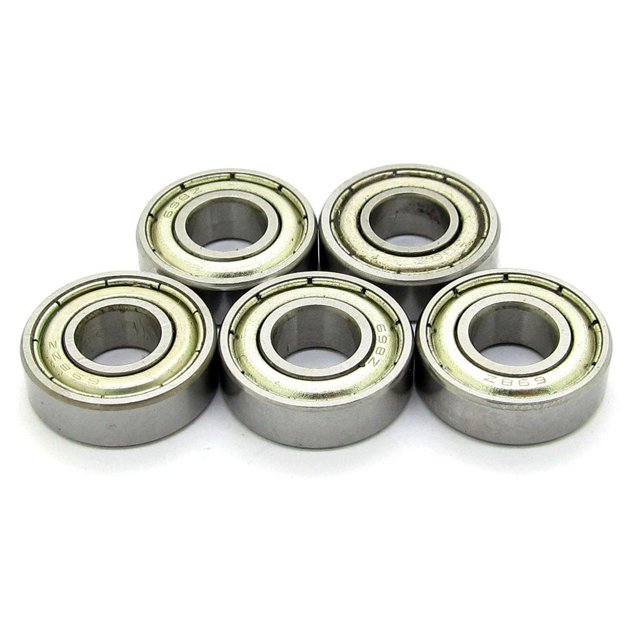 NewZoll 8x19x6mm 698ZZ 698Z 619/8 1080098 Mini rodamiento rígido de bolas modelo rodamientos 5 uds rodamientos para monopatín