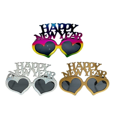 

3pcs New Year Eyeglasses Party Glasses Props Funny Sunglasses 2023 Eyeglasses