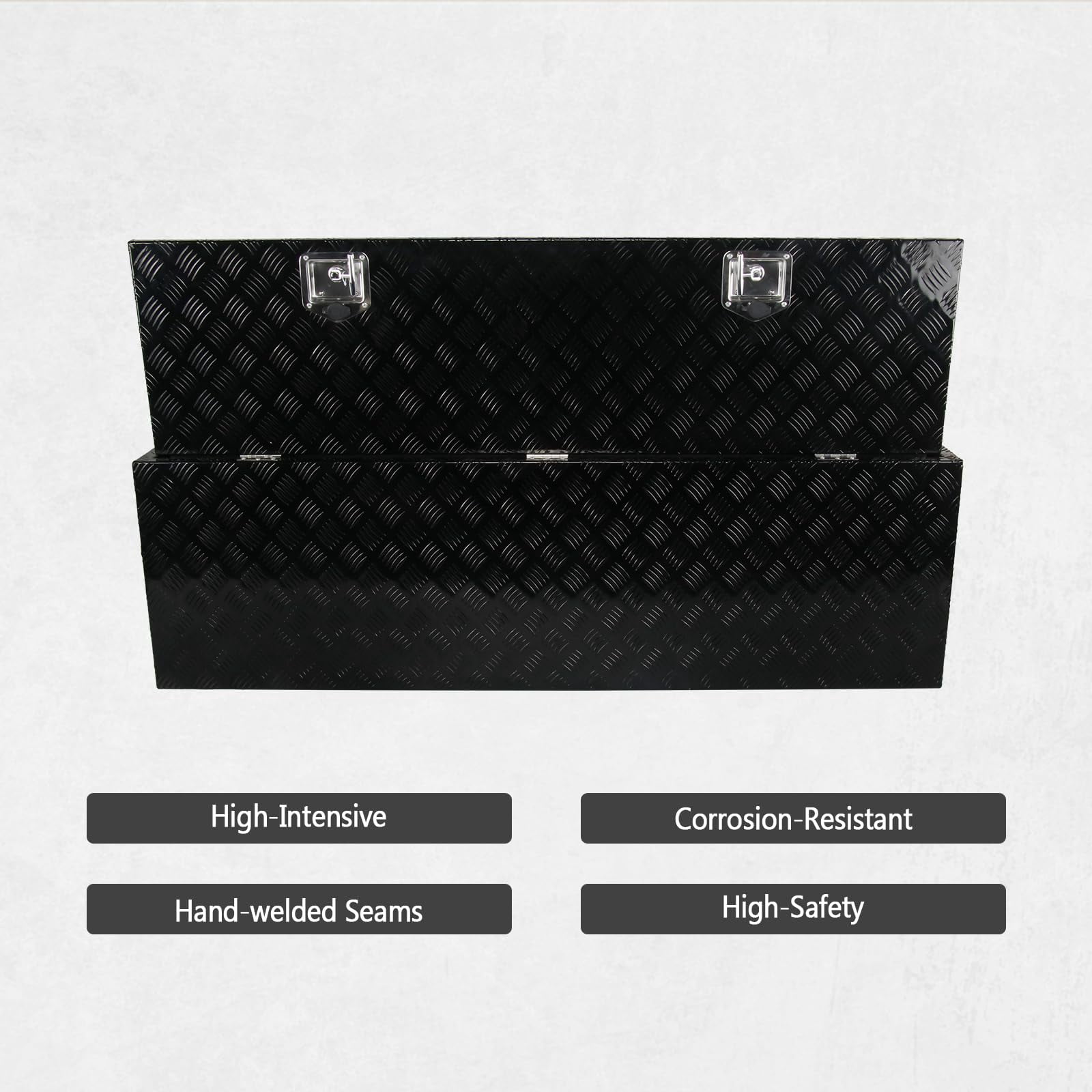 60 Inch Aluminum Heavy Duty Tool Box Truck Underbody Toolbox Underbed Truck Tools ｗ/Lock 60x18x18 Inch