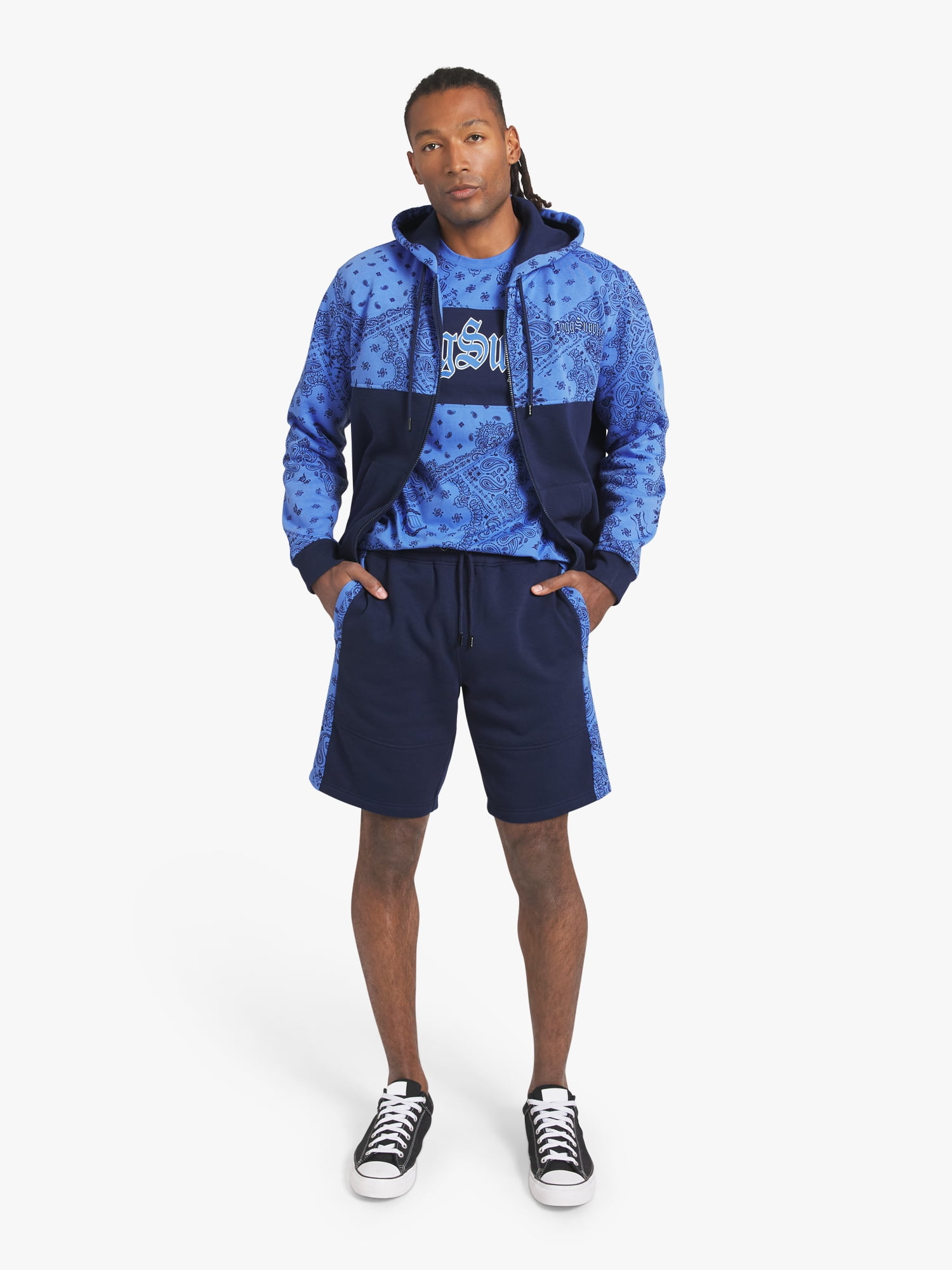 Dogg Supply by Snoop Dogg All-Gender Men's and Women's Fleece Shorts, Sizes XS-3XL