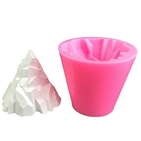 

3D Silicone Iceberg Mold Volcanic Mousse Cake Dessert Fondant Mould Candy Soap Candle Making Mold Baking Tool Molds