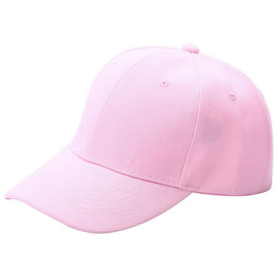 Men Women Adjustable Solid Color Summer Baseball Hat Sun Cap