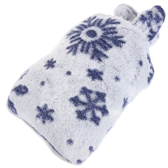 LOLIPPYY Insulated Sky-Blue Flannel Hot Water Bag Cover Practical Reusable