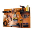 thumbnail image 2 of 4ft Metal Pegboard Standard Tool Storage Kit - Orange Toolboard & Black Accessories, 2 of 9