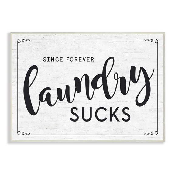 Stupell Industries Sassy Laundry Room Sign Funny Family Humor Graphic Art Unframed Art Print Wall Art, 10x15, by Lettered and Lined