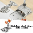Concealed Door Hinge Jig Stainless Steel Locking Hinge NEW B9W4