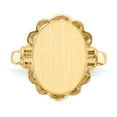 thumbnail image 4 of 14K Yellow Gold Ring Band Signet 14.0x10.5mm Open Back, 4 of 5