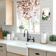 thumbnail image 5 of Eucalyptus Leaves Balloon Curtains for Bedroom/Front Door/Bathroom, Grey Pink Summer Botanical Watercolor Weeping Tie Up Curtains 63 Inch Length Kitchen Curtains Shades for Windows 46"x63", 5 of 8