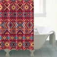 thumbnail image 5 of Vintage Bohemian Curtain 72x84 Inches Polyester Bathroom Shower Curtain with Plastic Rings Quick-Drying Ethnic Print, 5 of 5