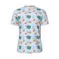 thumbnail image 5 of Wukai Turtles And Goldfish Print Men's Short-Sleeved Mesh T-Shirt,Quick-Dry Short Sleeve Workout T-Shirt-Small, 5 of 8
