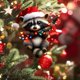 thumbnail image 4 of Adornos navideños de animales del bosque | Decoraciones acrílicas para árbol con estampado animal | Juego de 1 adorno navideño para la decoración del hogar, 4 of 6