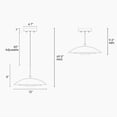 thumbnail image 3 of LNC LED Pendant Light, Mid-Century Modern Gold and Black, Dimmable Hanging Fixture, 3 of 8