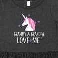 thumbnail image 4 of Inktastic Grammy and Grandpa Love Me Girl Unicorn Girls Toddler Dress, 4 of 5