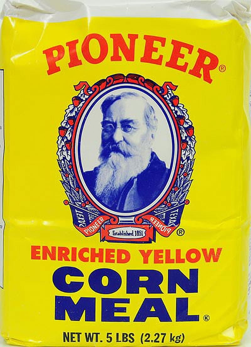 (6 pack) Pioneer Enriched Yellow Corn Flour Cornmeal - Allergen-Free, Perfect for Baking