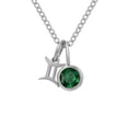 thumbnail image 1 of Collier Rune Tridimensionnel des Douze Constellations, Luxe Léger, Couleur, Collier Pierre de Naissance en Strass, Collier en Acier Inoxydable, 1 of 6