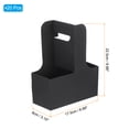 thumbnail image 2 of Uxcell 2 Cup Drink Carrier with Handle, Kraft Paperboard to Go Coffee Cup Holder, Portable Disposable Handled Drink Carriers Black 20, 2 of 7