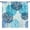 Marble-3, variant on Navy Blue Floral Curtains, Dusty Blue Grey Modern Geometric Elegant Dahlia Flower Window Drapes Treatments for Living Room Bedroom Kitchen 42 W X 45 L(No Blackout)