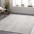 thumbnail image 2 of Surya Medora MOD-1026 96x120" Rectangle Modern Fabric Area Rug in Tan/Light Gray, 2 of 7
