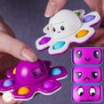 thumbnail image 2 of Dedo Spinner Fidget burbuja juguetes Popit Figet alivio del estrés para niños adultos temprano educativo Simple Dimple Pop It, 2 of 4