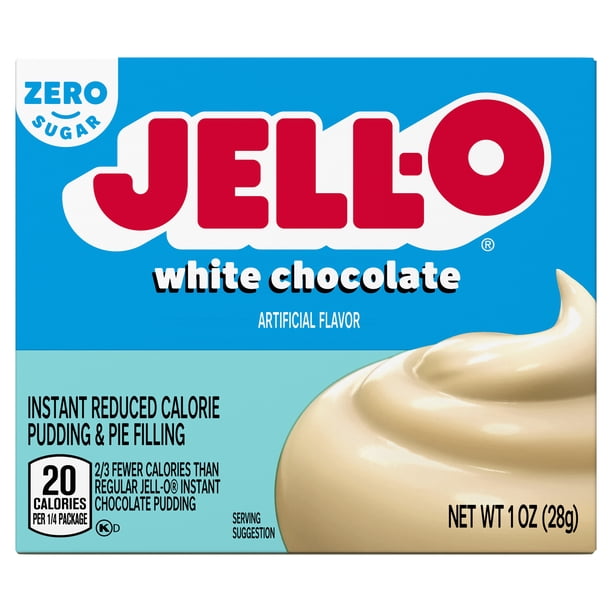 Jell-O White Choc Zero 1oz - Gelatin and pudding for retail