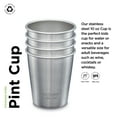thumbnail image 2 of Klean Kanteen 4 Pack 10 Oz Steel Cups Brushed Steel, 2 of 7