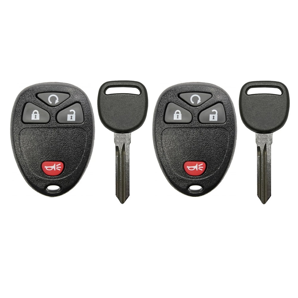 2 For Chevrolet Silverado Keyless Entry Remote Fob + Key for 15913421
