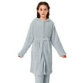 thumbnail image 1 of XASZHN Pyjama pour Filles pour l'Automne et l'Hiver Robe Corail pour Enfants Tenue d'Intérieur Peignoir Gris 8-10 Ans, 1 of 3