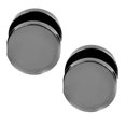 thumbnail image 2 of Frogued Men Cool Punk Round Black Stainless Steel Ear Stud Piercing Earrings 3mm - 14mm (Black,14mm), 2 of 13