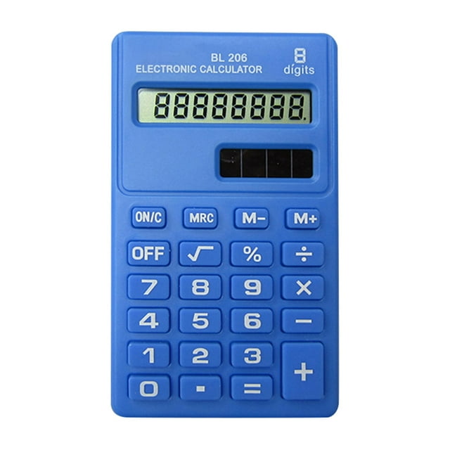 Calculatrice de Bureau Standard, Usage Général, Écran LCD 8 Bits, Calculatrice Intelligente, Taille de Poche, Fonctions Mathématiques de Base, Idéale pour la Maison et le Bureau, Mini Calculatrice de Bureau Numérique