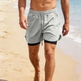 thumbnail image 3 of Rvwovn Men's 2-in-1 Lined Athletic Shorts with Compression Liner Lightweight Workout Running Shorts, 3 of 8