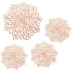 thumbnail image 1 of Piezas de manteles individuales redondos huecos, manteles individuales redondos huecos, manteles individuales de mesa antideslizantes con lámina de vinilo laminado, para mesa de comedor decorativa, 1 of 7