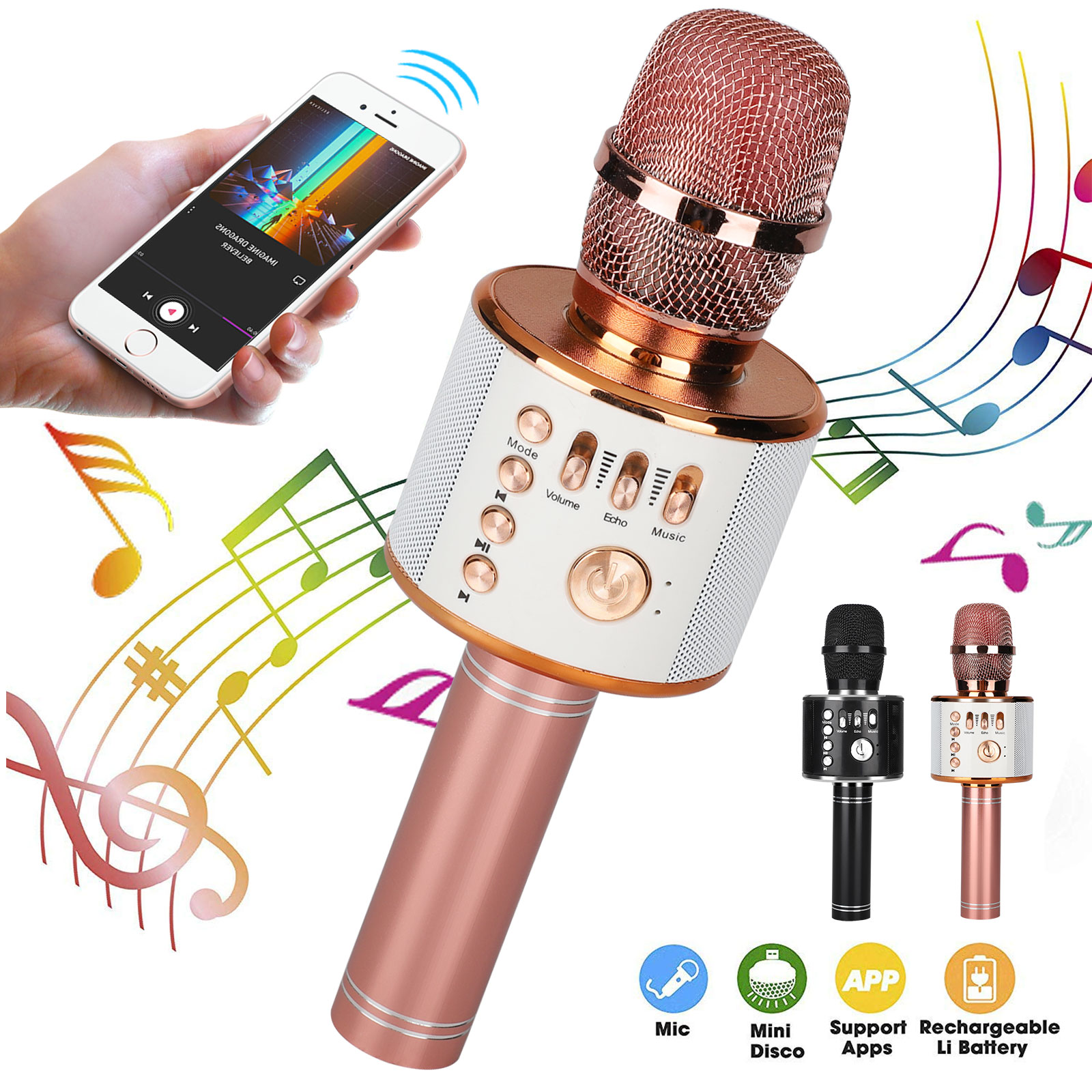 itek karaoke microphone and speaker