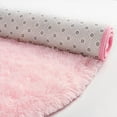 thumbnail image 3 of Dwelke Fluffy Rugs for Bedroom,Shag Cute Area Rug for Girls/Boys and Kids Baby Room Home Decor,Oval Indoor Carpet for Nursery Dorm Living Room 2.6'x5.3'Pink, 3 of 6