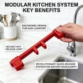 thumbnail image 5 of Faucet Handle Lock Anti-Slip Water Stop Guard with Central Pipe Fixation Prevent Flooding Safety Lock for Double Sink Faucets Black 1 Pc, 5 of 9