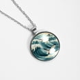 thumbnail image 4 of Seagull Stunning Glass Circular Pendant Necklace - Women's Necklaces, 4 of 5