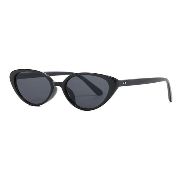Retro Small Oval Sunglasses for Women, 2026 Trendy Cat Eye Narrow Sun Glasses Vacation Outfits Beach Accessories for Summer Outdoor Travel & Photo Props