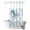 white Haze Blue, variant on No Hook Shower Curtain, Blue Octopus Coastal Shower Curtains for Bathroom with See Through Top Window, Summer Beach Nautical Coral Waterproof & Washable Bath Curtain Standard 72"x72"