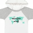 thumbnail image 4 of Inktastic Adventure Awaits Teal World Map Boys or Girls Baby Bodysuit, 4 of 5