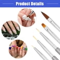 thumbnail image 5 of Vocoste 5 Pcs Double Ended Nail Art Brushes Include Nail Liner Brush Nail Dotting Pens Multicolor, 5 of 7