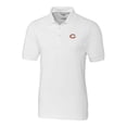 thumbnail image 2 of Men's Cutter & Buck White Chicago Bears Big & Tall Advantage Eco Pique DryTec Tri-Blend Polo, 2 of 3