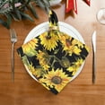 thumbnail image 2 of GZHJMY Watercolor Sunflowers Cloth Napkins Washable Napkin for Dinner Table Decorative for Home Dinner Restaurant Parties 20 Inch 4 Pack Decorative Washcloths, 2 of 7