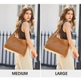 thumbnail image 2 of Kattee Leather Tote Bags for Women, Casual Shoulder Hobo Purses and Handbags, Top Magnetic Snap Closure, 2 of 7