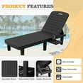 thumbnail image 6 of Poteban Oversized Outdoor Chairse Lounge Chair，Extra Widen Chaise with Cup, 6 of 6