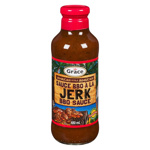 Sauce barbecue Jamaique Jerk de Grace, 480ml Bouteille