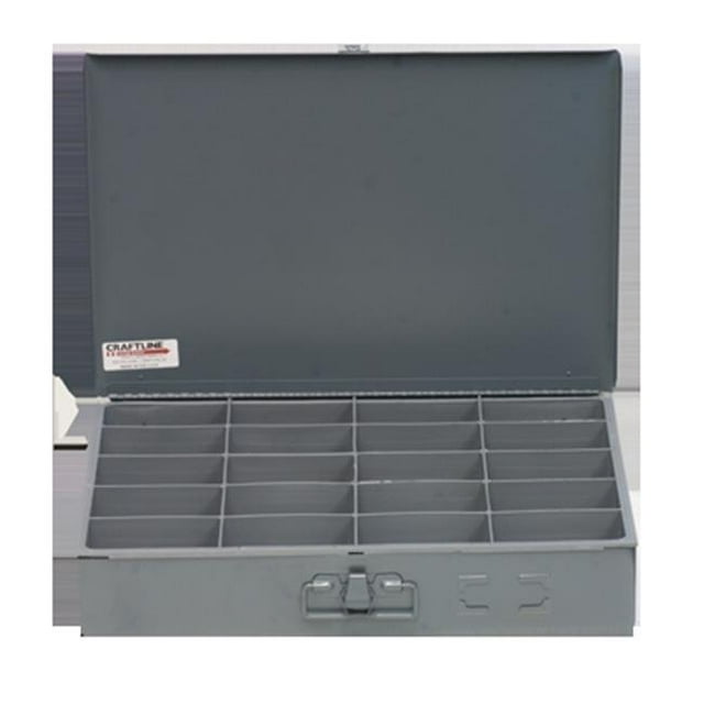 Craftline Boîte de Compartiment en Acier 20 Bac Organisateur Gris