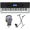 Casio CTK-4400 Premium Keyboard Pack with Headphones, Power Supply and Stand