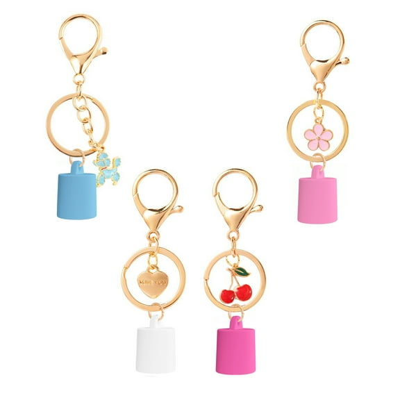 Durability Silicone Chapsticks Holder Detachable Clip On Lip Gloss Holder Keychain For Hiking Backpack Accessories