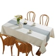 thumbnail image 2 of Tablecloths for Rectangle Tables,Cotton Linen Table Cloth Waterproof Tablecloth Wrinkle Free Farmhouse Dining Table Cover,Soft Fabric Table Cloths with Tassels, 2 of 7