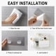 thumbnail image 5 of Xihbxyly Estantes Flotantes de Pared con Estructura de Metal Negro, Instalación Segura, Organizador Versátil para Baño, Cocina, Sala de Estar y Oficina, 27,5 X 11 X 5,5 Cm., 5 of 5