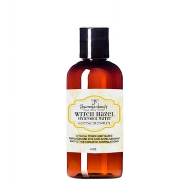 Witch Hazel Hydrosol Water With Leucidal SF Complete, Toner & Serum Additive, 4oz.